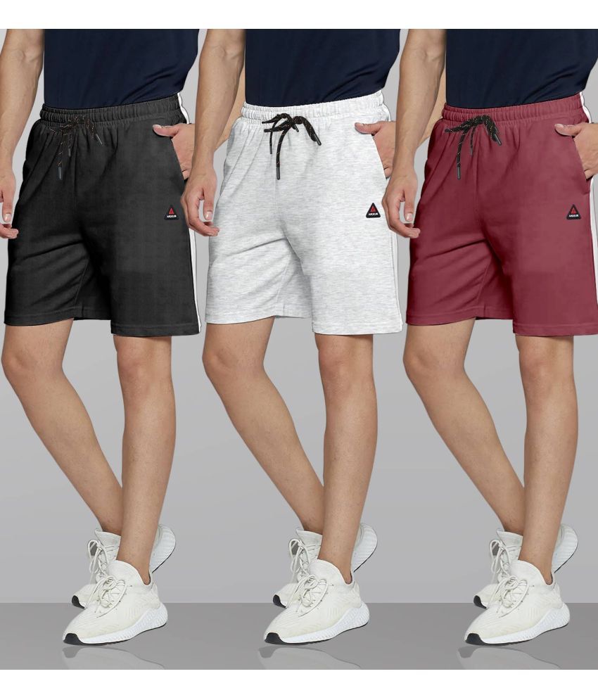     			Ardeur Multi Cotton Blend Men's Shorts ( Pack of 3 )