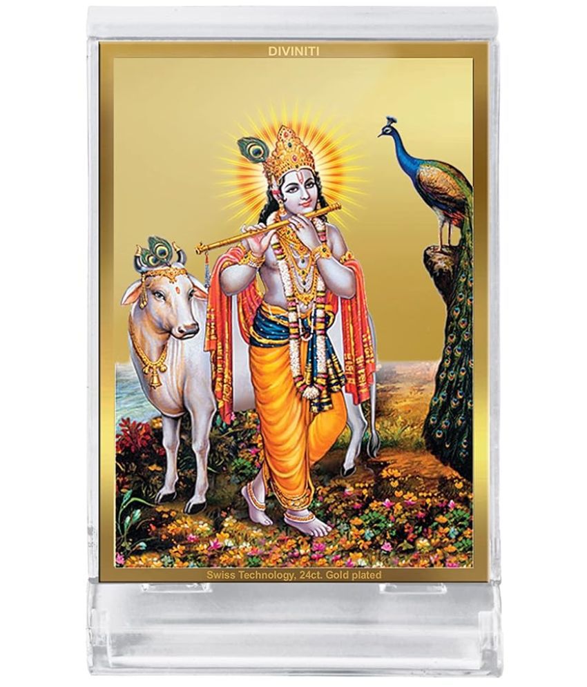     			Diviniti Lord Krishna Ideal For Car Dashboard ( Pack of 1 )