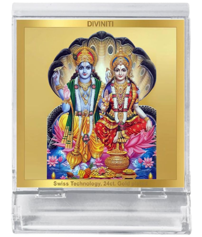     			Diviniti Vishnu Laxmi Ideal For Car Dashboard ( Pack of 1 )