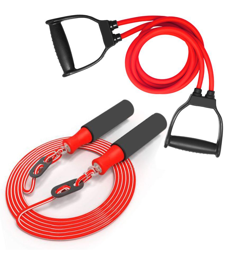     			Double Toning Tube Resistance Tube ,Skipping Rope Jump Rope. Resistance Tube