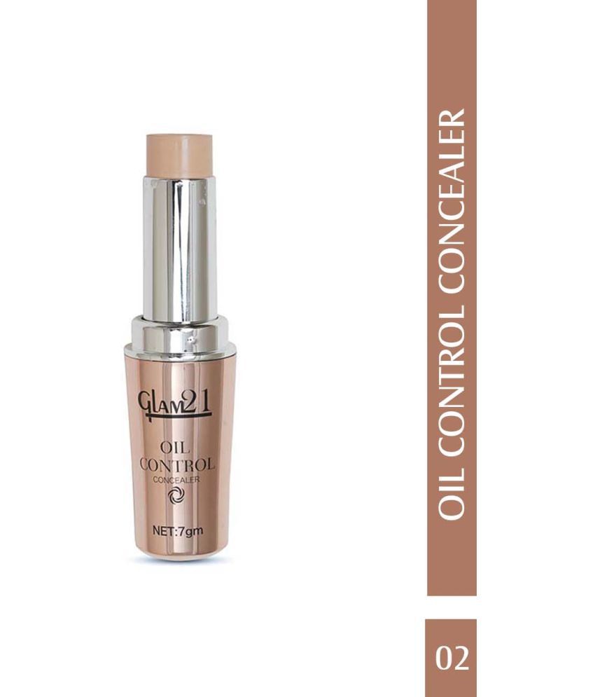     			Glam21 Oil Control Concealer Medium To Full Coverage Smooth matte look Longer Stay 7g Shade02