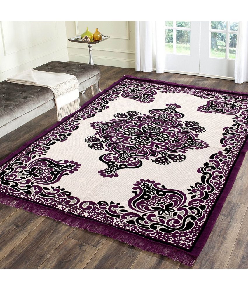     			Zesture Multi Cotton Carpet Abstract 4x6 Ft