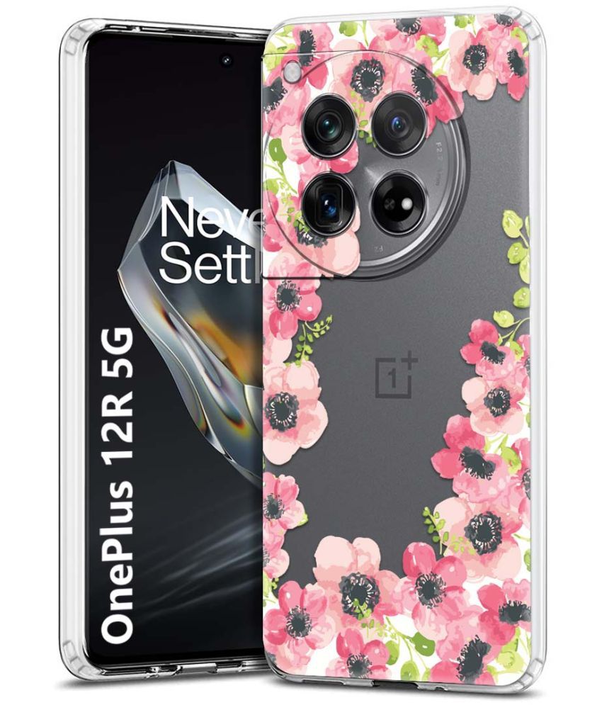     			NBOX Multicolor Printed Back Cover Silicon Compatible For OnePlus 12R 5G ( Pack of 1 )
