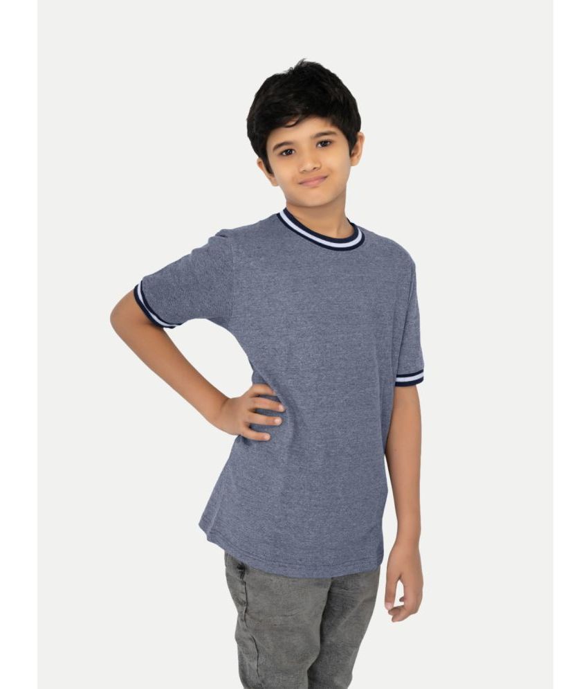     			Radprix Gray Cotton Blend Boy's T-Shirt ( Pack of 1 )