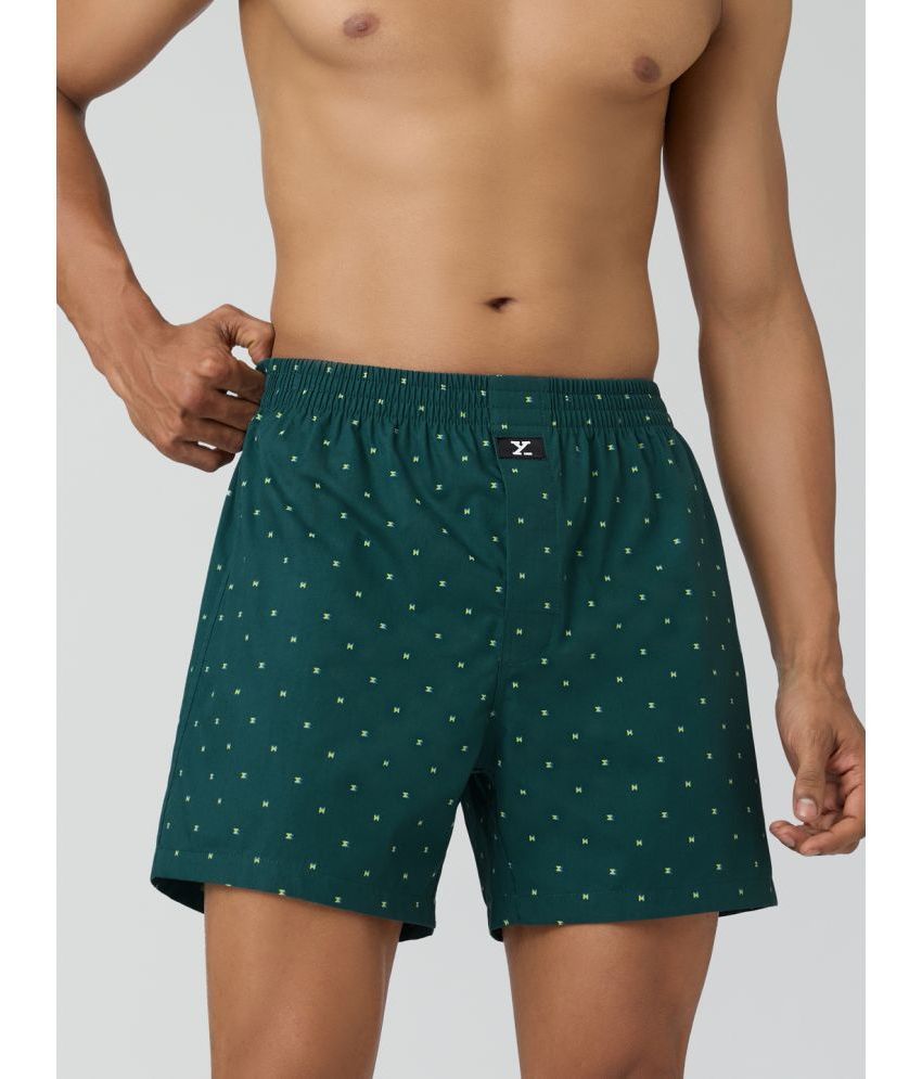     			XYXX Green Cotton Men's Boxer- ( Pack of 1 )