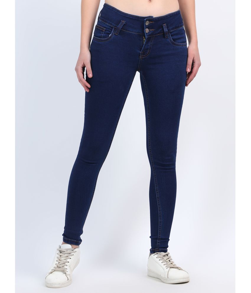     			plounge - Blue Denim Skinny Fit Women's Jeans ( Pack of 1 )