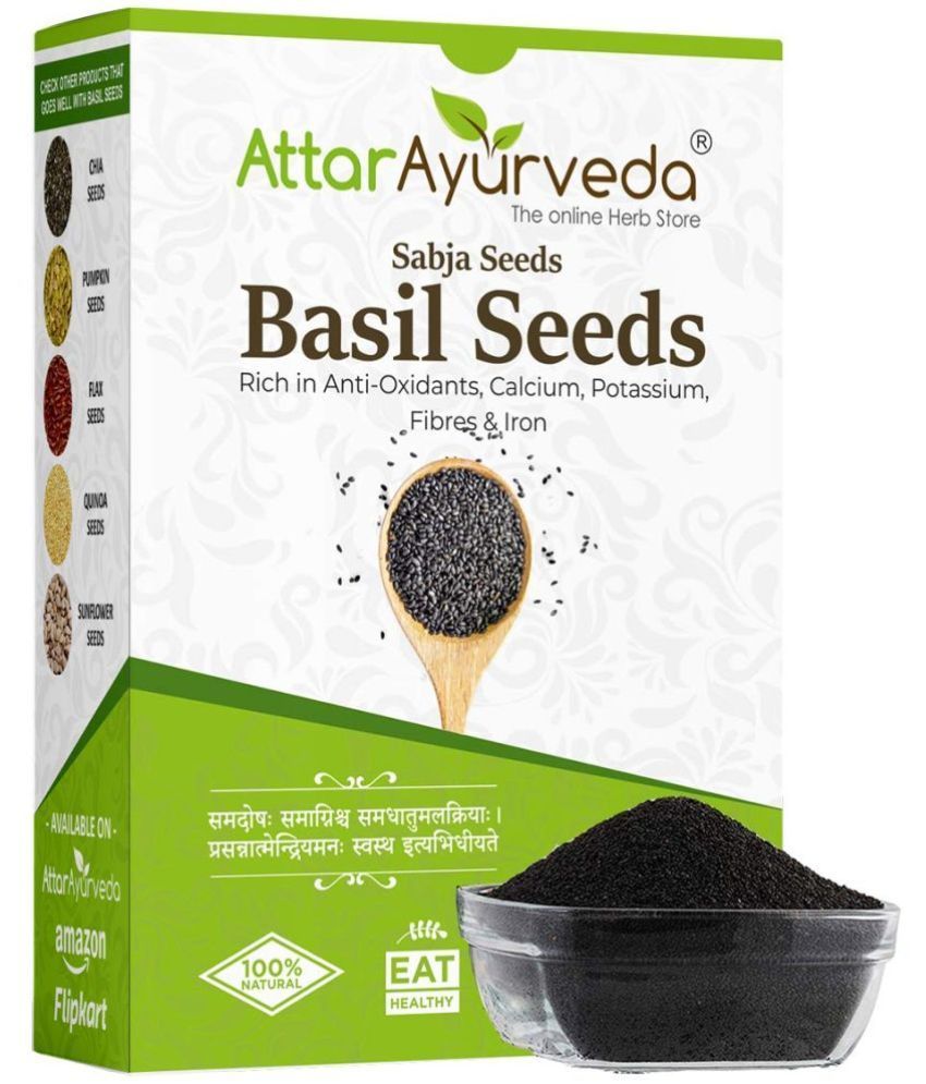     			Attar Ayurveda Sabja Basil Seeds - 500 gm (Reduces Body Heat)