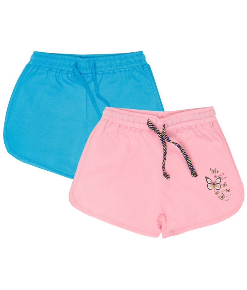     			Bodycare Girls Solid Shorts Pack Of 2