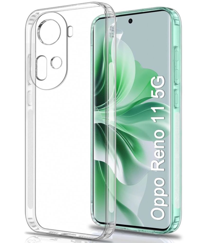     			Case Vault Covers Silicon Soft cases Compatible For Silicon Oppo Reno 11 5G ( Pack of 1 )