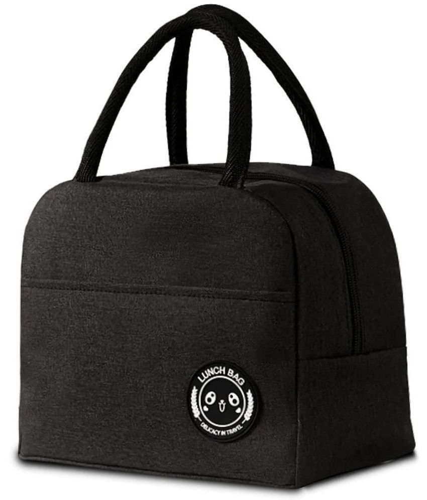     			House Of Quirk Black Lunch Bags ( 1 Pc )