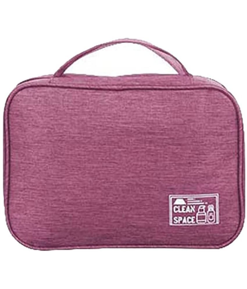     			House Of Quirk Purple Travel Kit Bag ( 1 Pc )