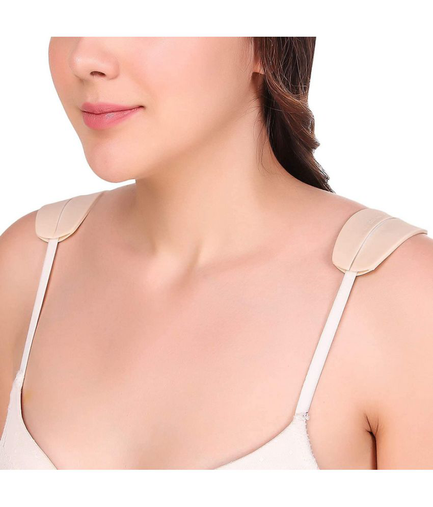     			Women's Silicone Shoulder Saver Cushions Impact and Pain Relief Bra Strap Holder Pads, Light Weight Non-Slip Safe Shoulder Pads Free Size (Pack Of 2)