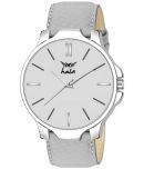 Hala Light Grey Leather Analog Men's Watch