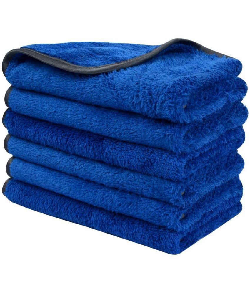     			Auto Hub Blue 600 GSM Drying Towel For Automobile ( Pack of 6 )