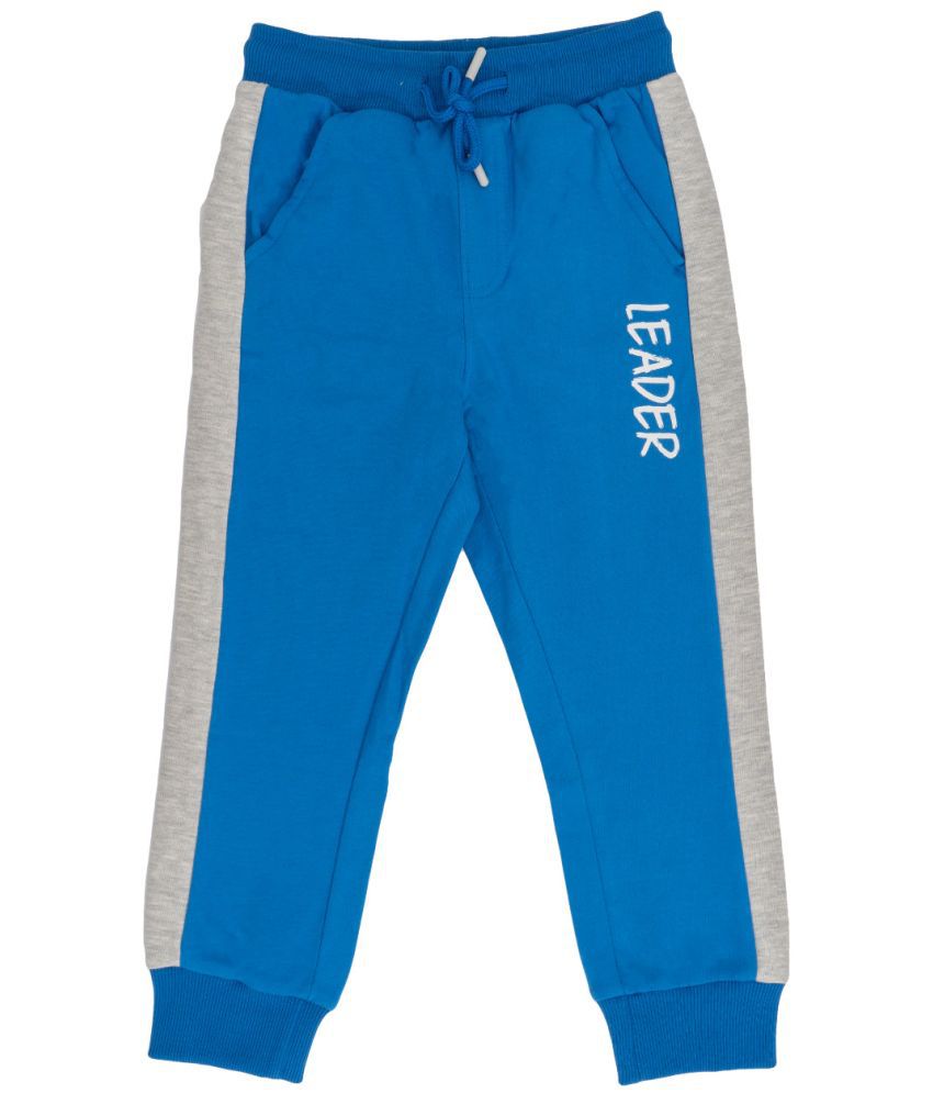    			Cream Girls Blue Cotton Boys Trackpant ( Pack of 1 )
