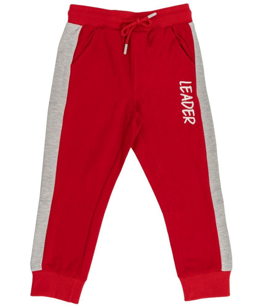     			Cream Girls Pack of 1 Boys Cotton Trackpant ( Red )