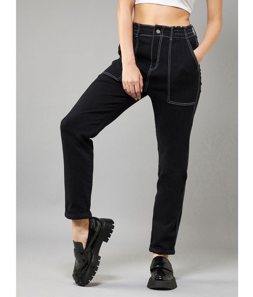     			Dolce Crudo - Black Denim Boyfriend Fit Women's Jeans ( Pack of 1 )