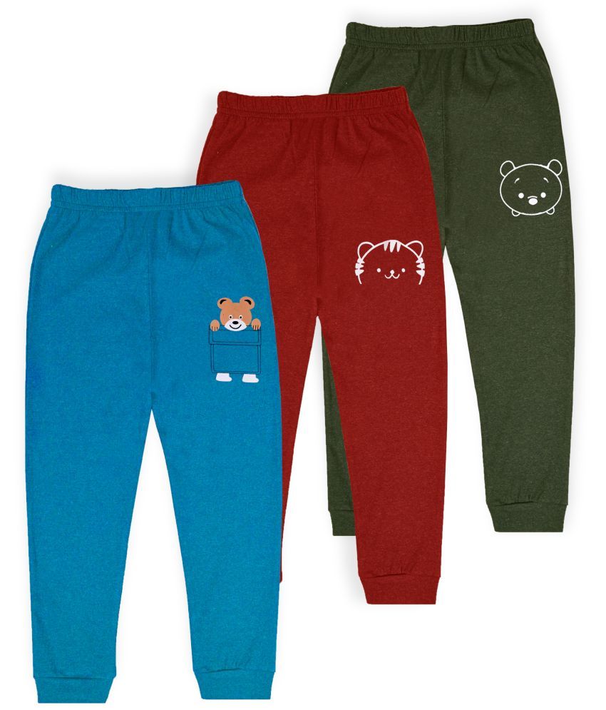     			J&JP Pack of 3 Boys Cotton Blend Trackpant ( Multicolor )