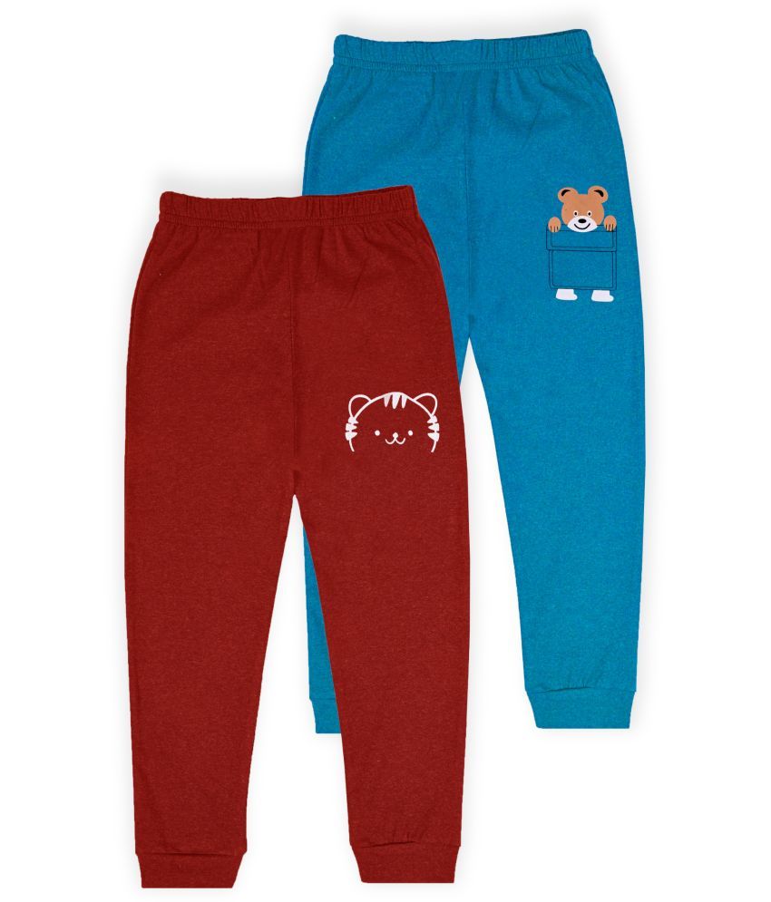     			J&JP Pack of 2 Boys Cotton Blend Trackpant ( Multicolor )