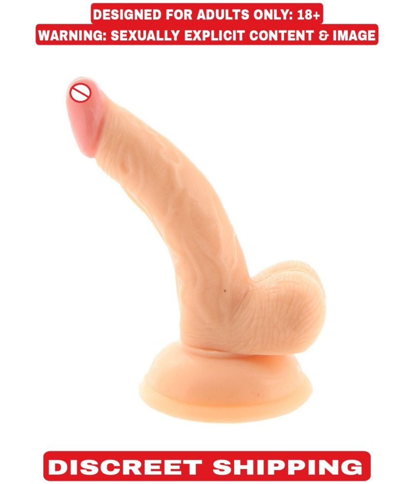     			KAMAHOUSE PREMIUM QUALITY REALISTIC 5 INCH PINKHEAD CUR_VED STRONG SUCTION DILDO FOR WOMEN