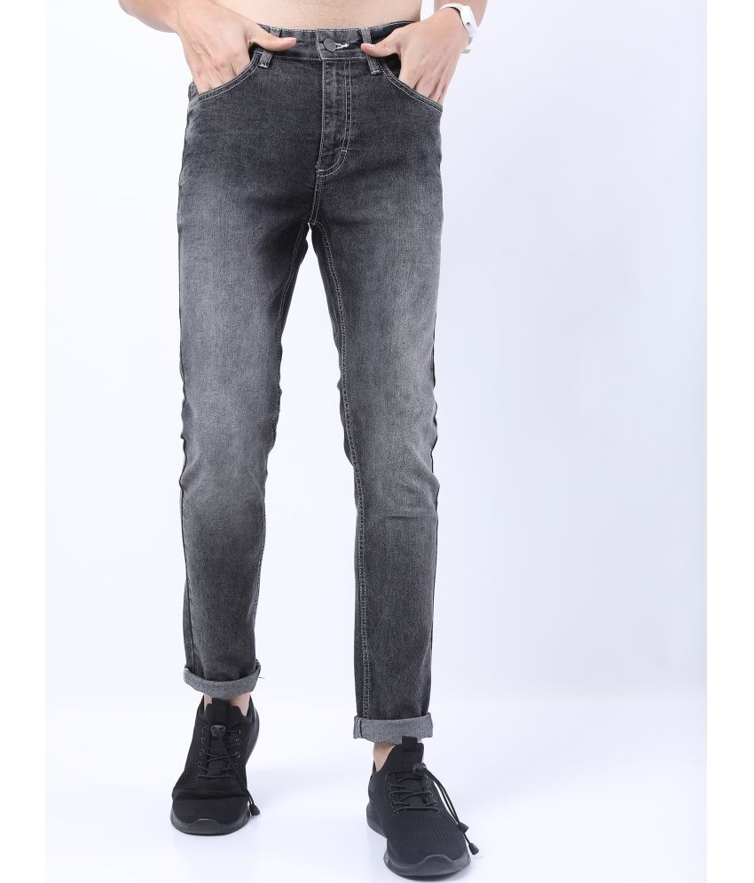     			Ketch Skinny Fit Washed Men's Jeans - Grey ( Pack of 1 )