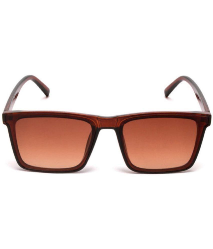     			MESPEE Brown Square Sunglasses ( Pack of 1 )