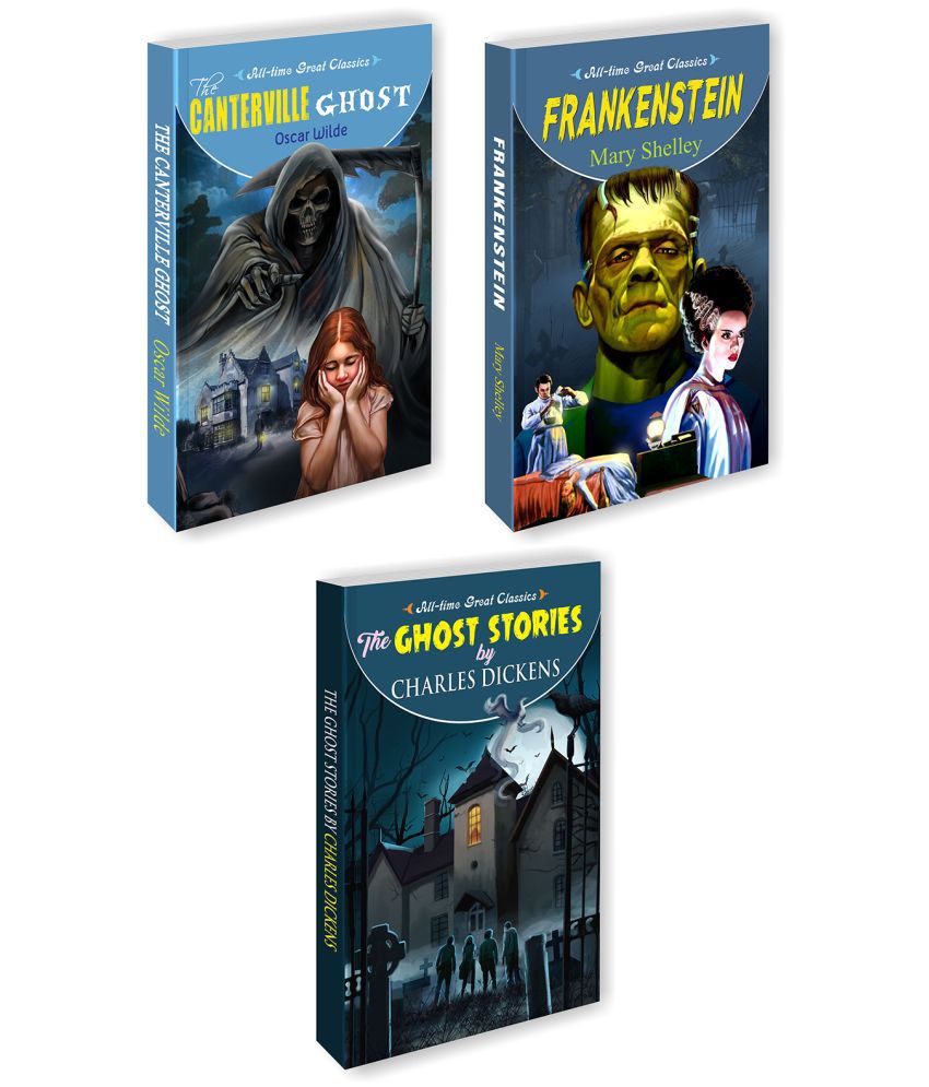     			Set Of 3 All Time Great Classics (The Canterville Ghost, Frankenstein, The Queer Chair & Other Ghost Stories) (Paperback, Manoj Publications Editorial Board)