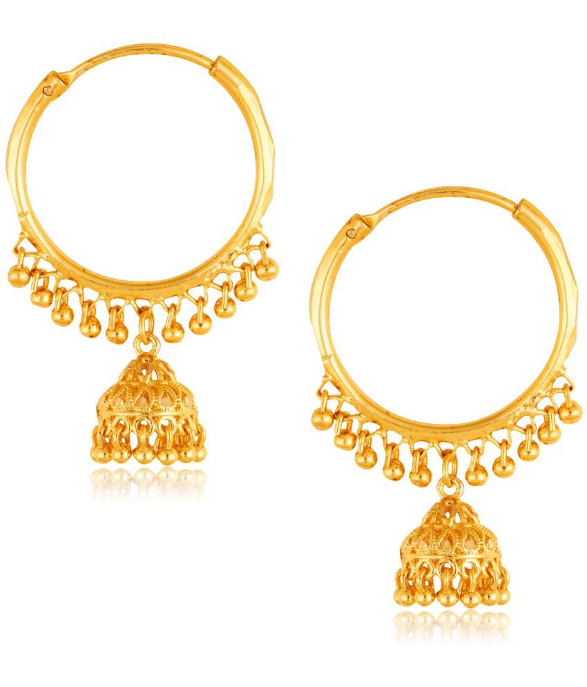     			VIVASTRI Golden Clip-Ons Earrings ( Pack of 1 )