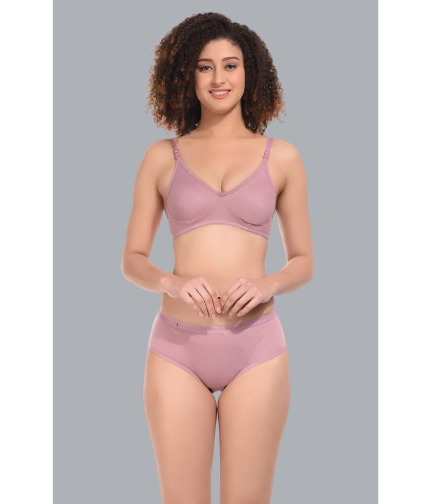     			Viral Girl Pink NA Cotton Women's Bra & Panty Set ( Pack of 1 )