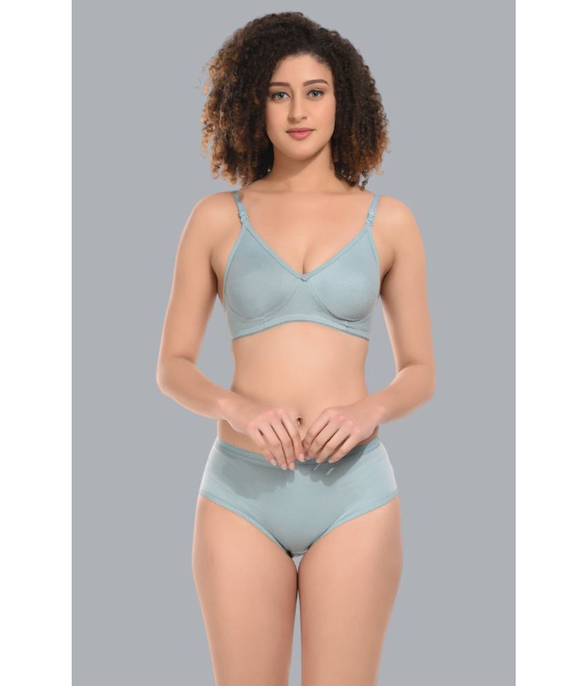     			Viral Girl Cotton Women's Bra & Panty Set ( Sea Green ) NA