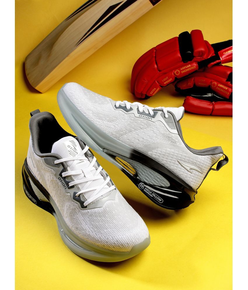     			ASIAN SUPERSTAR-04 Light Grey Men's Sports Running Shoes