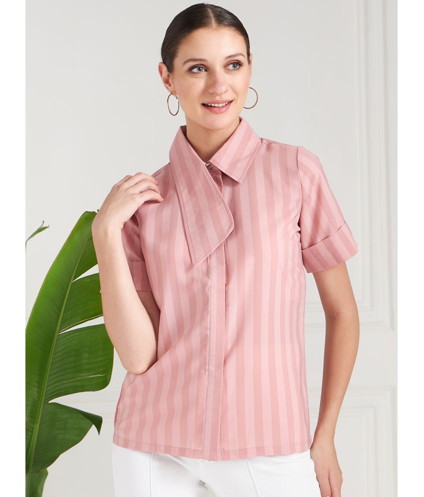     			Athena Pink Polyester Women's Shirt Style Top ( Pack of 1 )