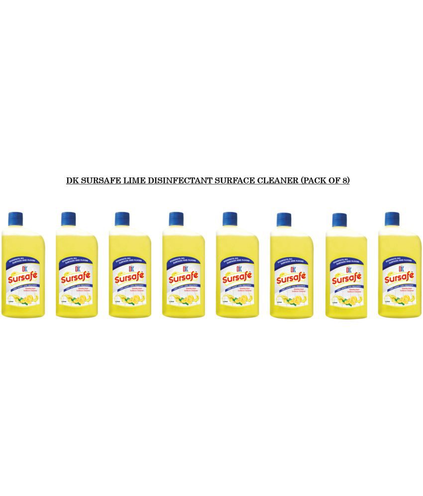     			DK SURSAFE Disinfectant Floor Cleaner LIME 500 mL Pack Of 8