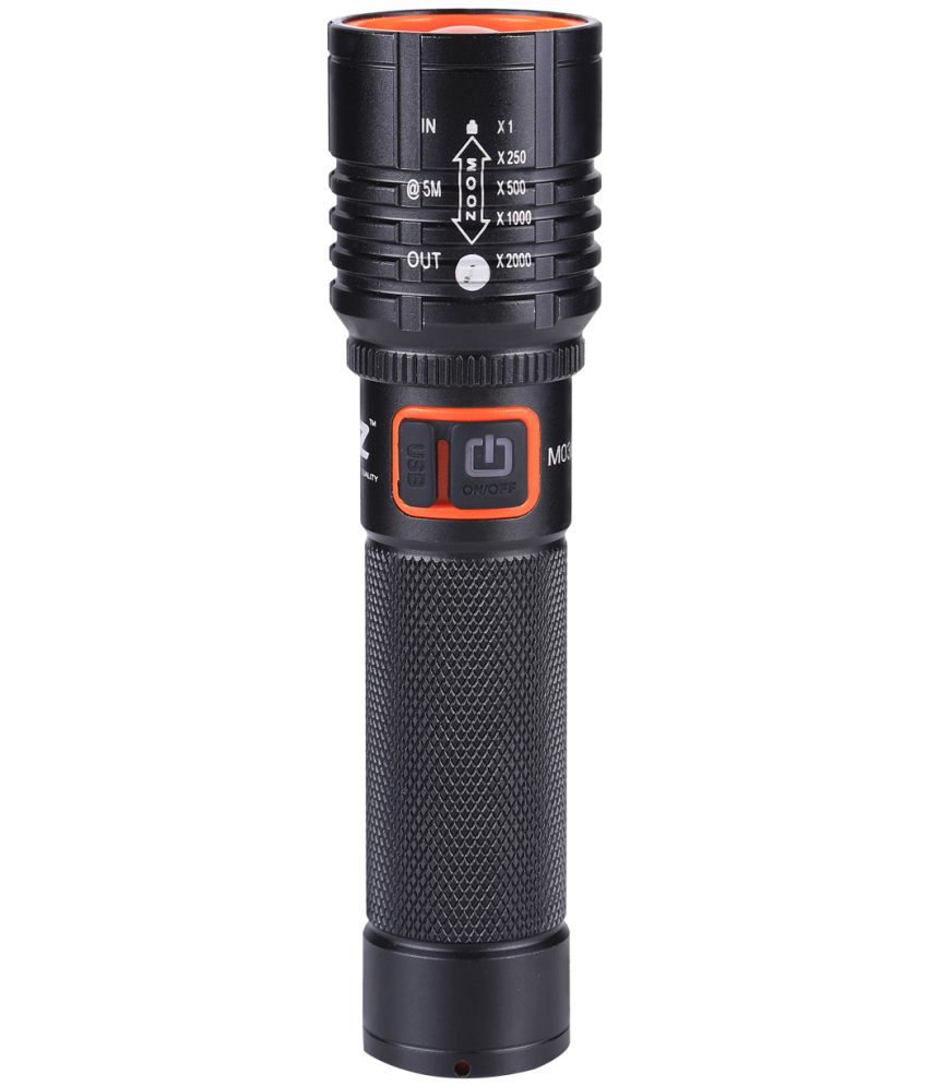    			MZ - 3W Rechargeable Flashlight Torch ( Pack of 1 )