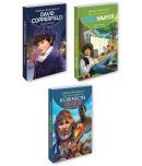 David Copperfiedl, The Adventures Of Tom Sawyer, The Adventures Of Robinson Crusoe | Set Of 3 All Time Great Classics By Sawan (Paperback, Manoj Publications Editorial Board)