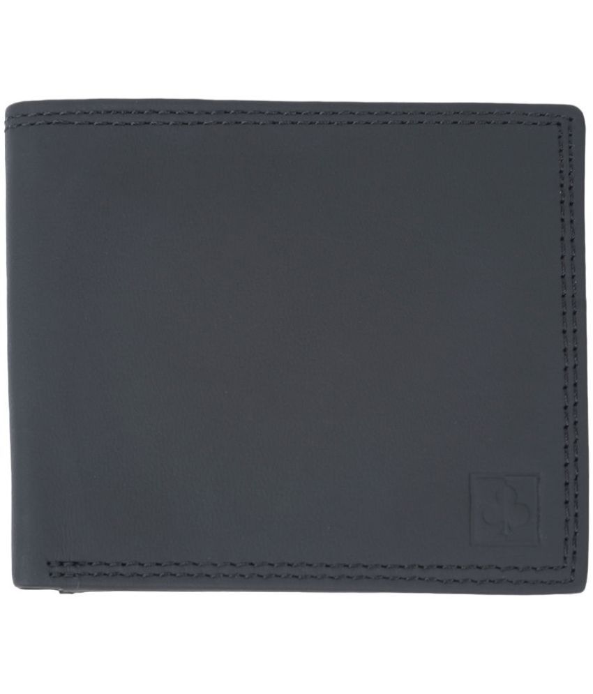     			CIMONI Black 100% Leather Men's Two Fold Wallet ( Pack of 1 )