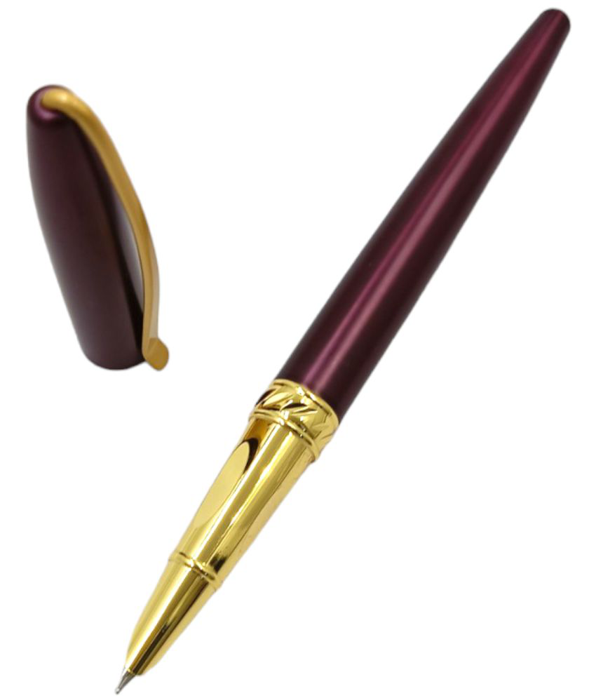     			Dikawen Maroon Fine Line Fountain Pen ( Pack of 1 )
