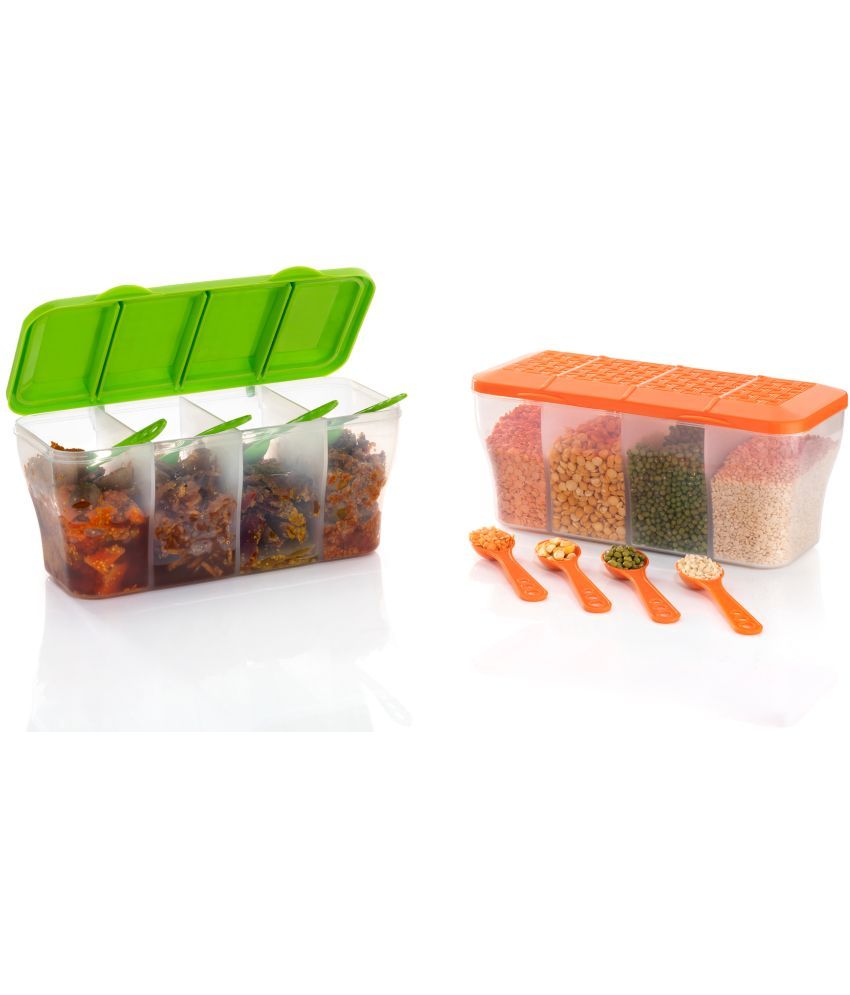     			FIT4CHEF Pickle Container Set PET Multicolor Multi-Purpose Container ( Set of 2 )