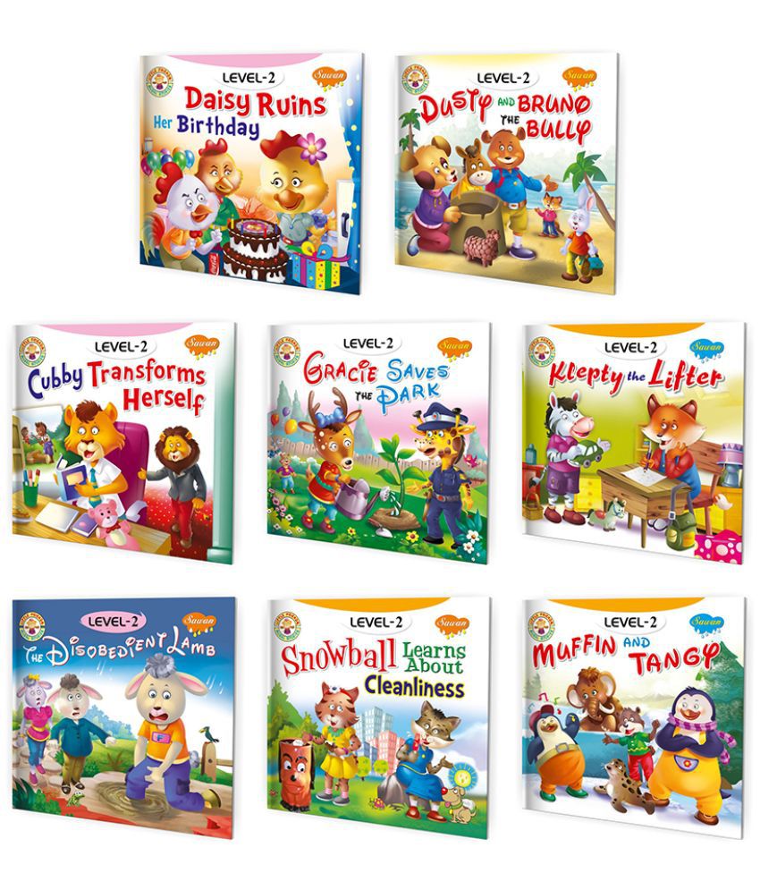     			Gift for kids 7 years girl | Pack of 8 Story books