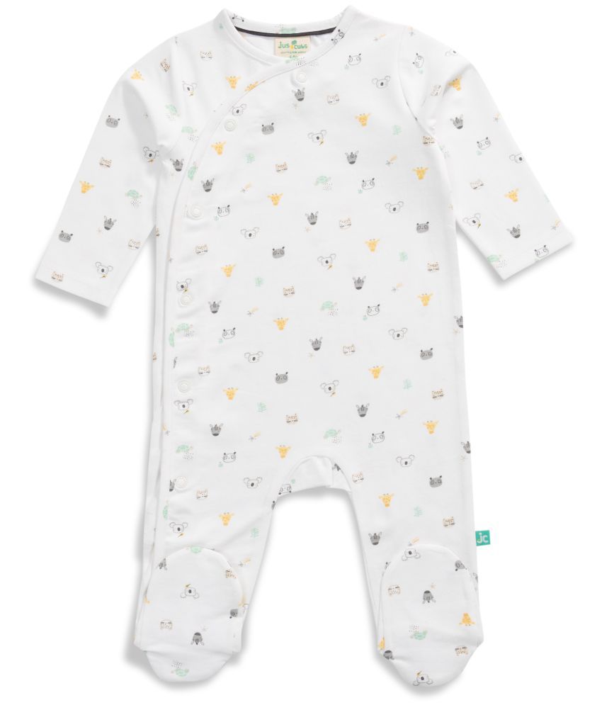     			Juscubs White Sleepsuit