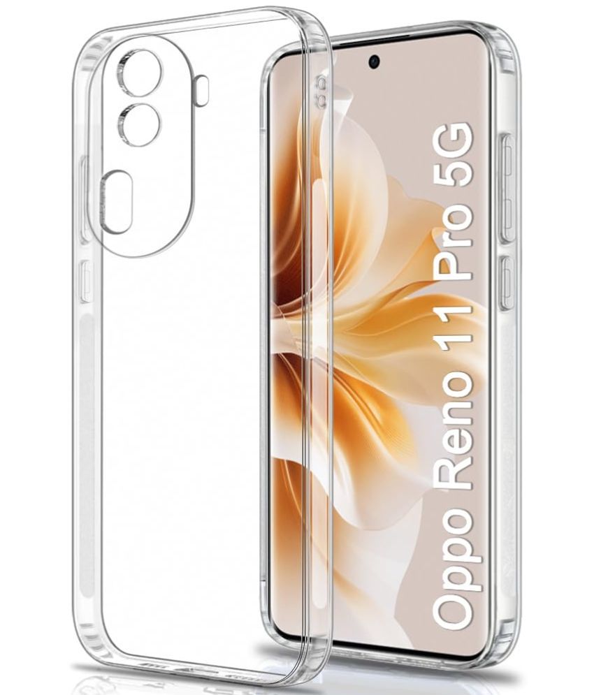     			Kosher Traders Plain Cases Compatible For Silicon Oppo Reno 11 pro 5g ( Pack of 1 )