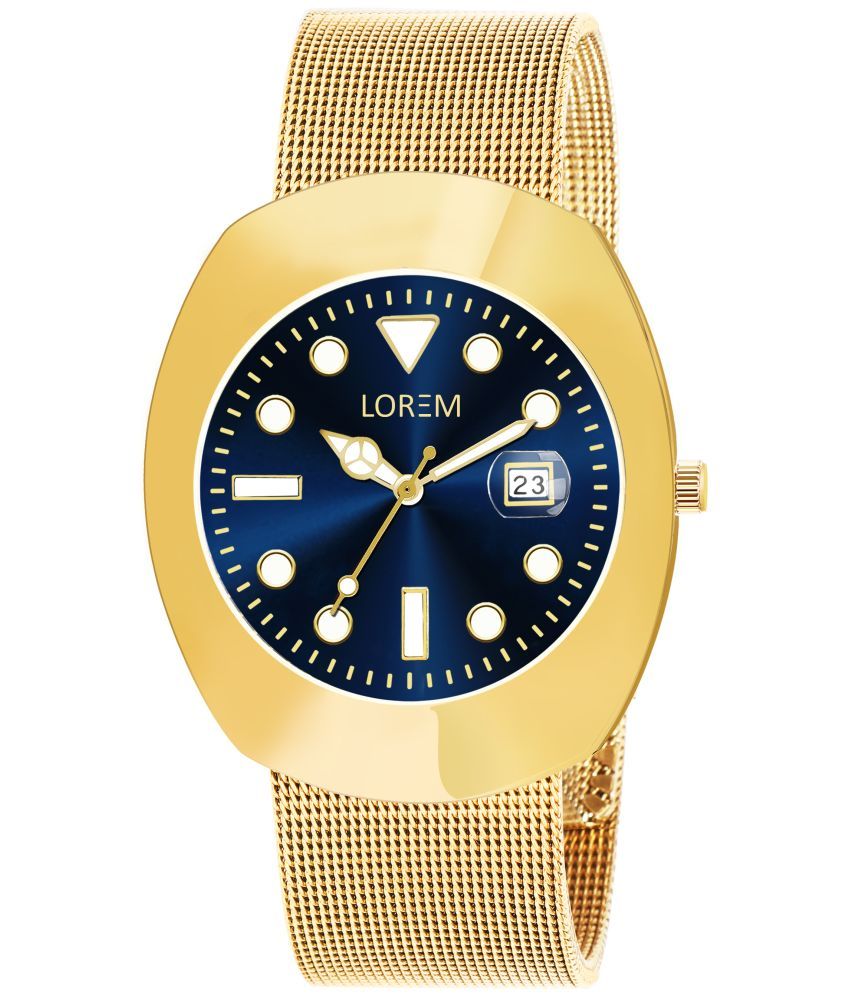     			Lorem Gold Stainless Steel Analog Men's Watch