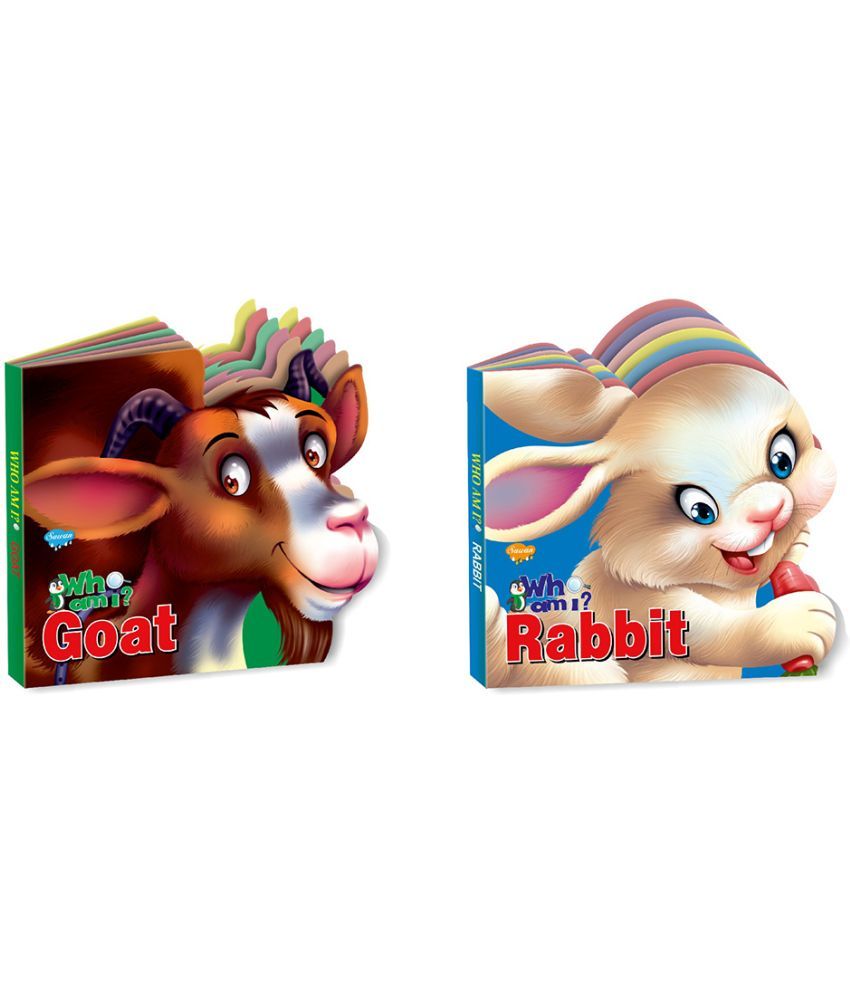     			Set Of 2 Who Am I Die Cut Board Books (Goat And Rabbit) (Board Book, Manoj Publications Editorial Board)