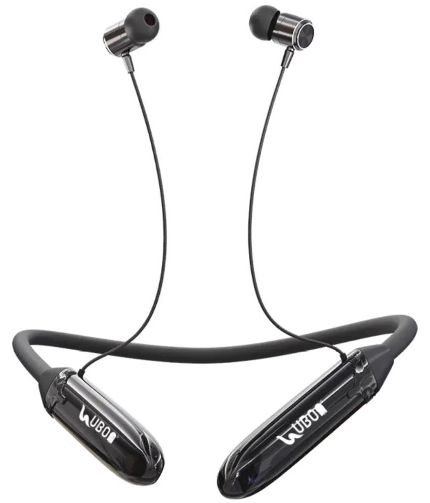    			UBON CL-66 WORKOUT Bluetooth Bluetooth Neckband On Ear 50 Hours Playback Active Noise cancellation IPX4(Splash & Sweat Proof) Black