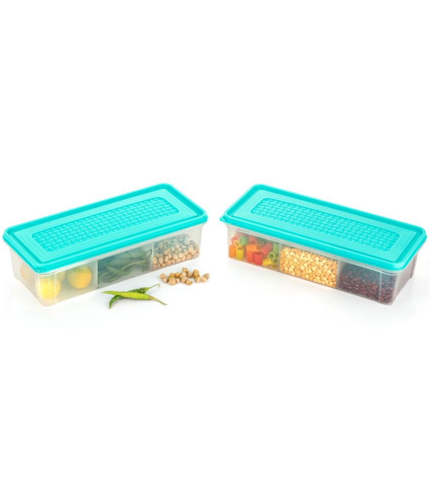     			FIT4CHEF Storage PET Turquoise Spice Container ( Set of 2 )