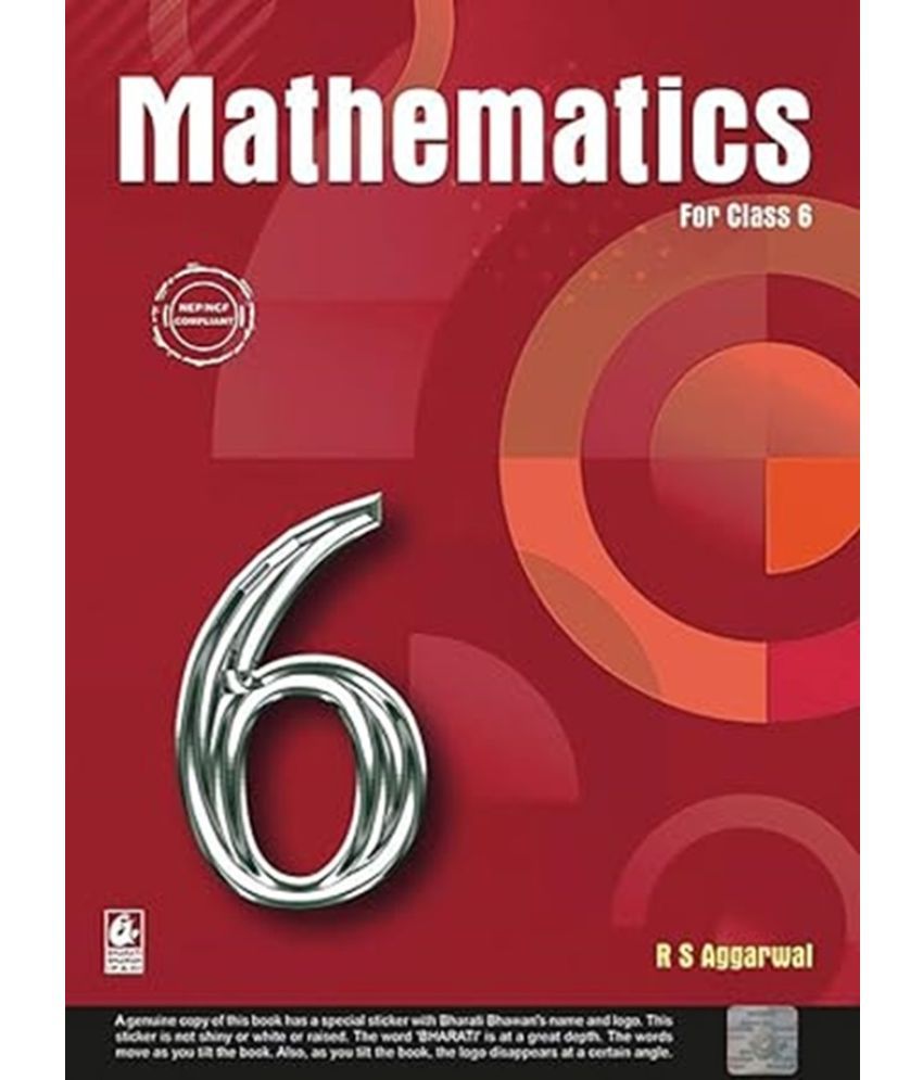     			Mathematics for Class 6 - CBSE - by R.S. Aggarwal Examination 202252023 Paperback by R.S. Aggarwal