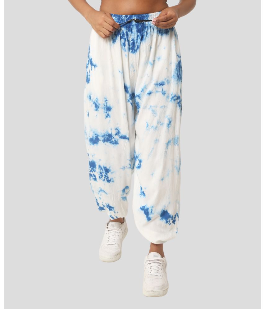     			PPTHEFASHIONHUB Blue Rayon Loose Women's Joggers ( Pack of 1 )