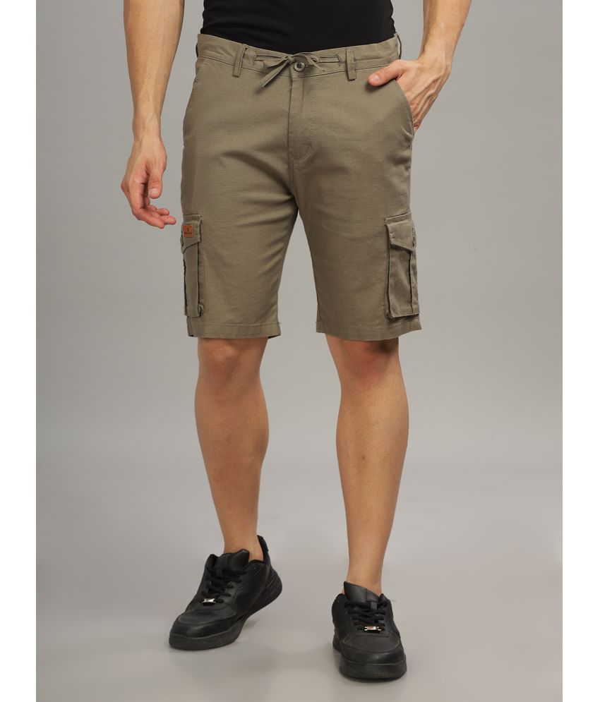    			Paul Street Dark Grey Linen Men's Chino Shorts ( Pack of 1 )