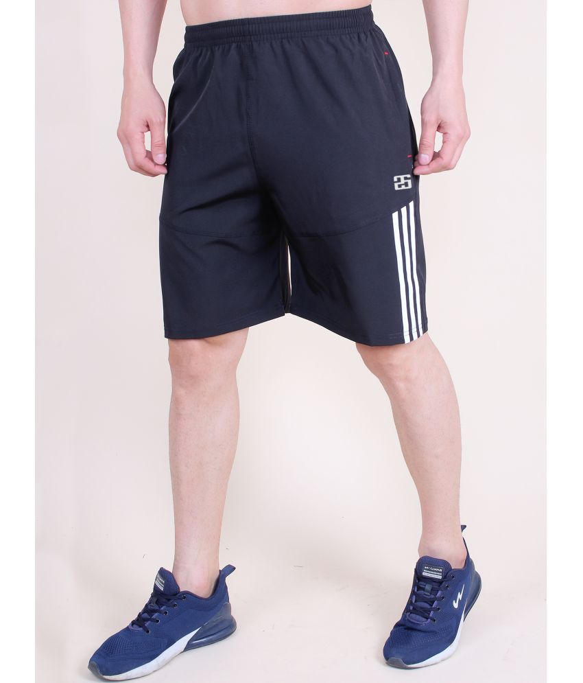     			25DEGREE N Black Polyester Men's Shorts ( Pack of 1 )