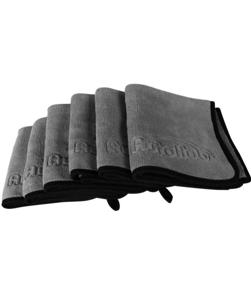     			Auto Hub Grey 600 GSM Drying Towel For Automobile ( Pack of 6 )